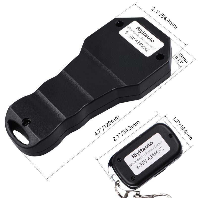 Riyitauto Wireless Winch Remote Control Kit for Car Truck Jeep ATV SUV 12V Handset Switch Recovery Wireless Waterproof Wireless Remote for Winch - Image 5